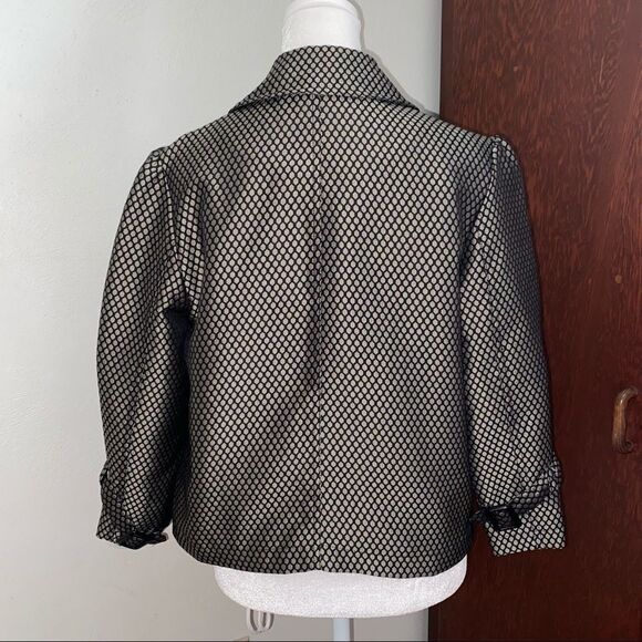 Vintage style  Apt 9 Black & Gray Dots Jacket - Picture 4 of 6